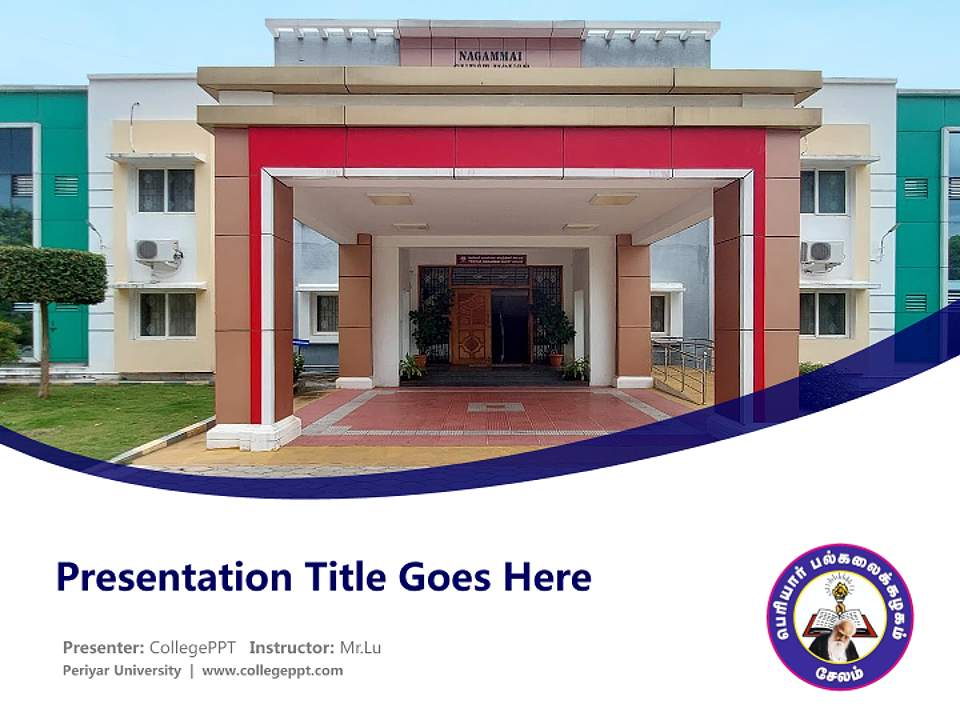 Periyar University Course/Courseware Creation PPT Template4:3 ratio PPT effect preview image5
