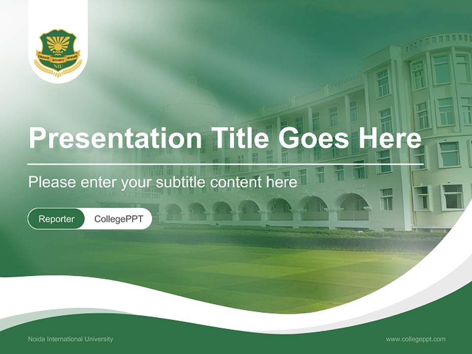 Noida International University Lecture Sharing and Networking Event PPT Template4:3 ratio PPT effect preview image4