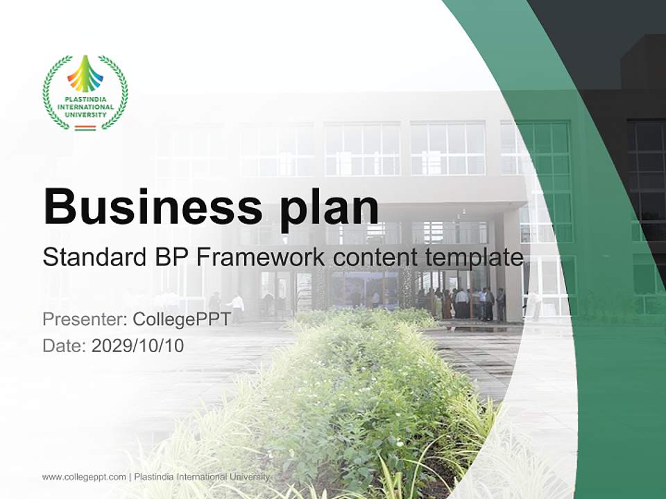 Plastindia International University Competition/Entrepreneurship Contest PPT Template4:3 ratio PPT effect preview image9