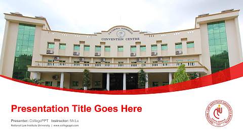 National Law Institute University Course/Courseware Creation PPT Template