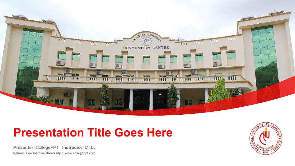 National Law Institute University Course/Courseware Creation PPT Template16:9 ratio PPT effect preview image