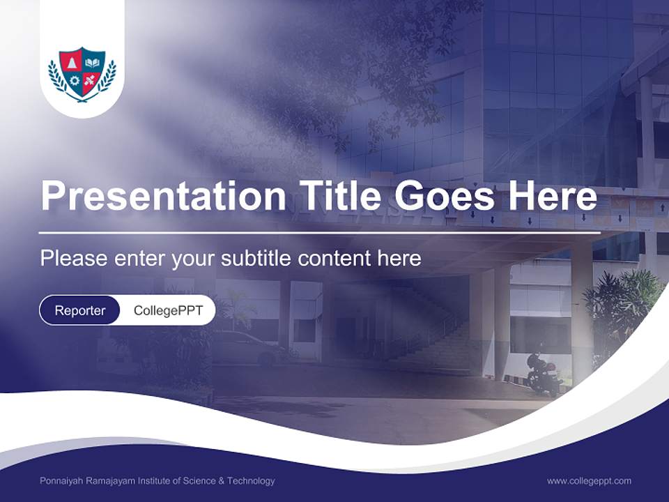 Ponnaiyah Ramajayam Institute of Science & Technology Lecture Sharing and Networking Event PPT Template4:3 ratio PPT effect preview image4