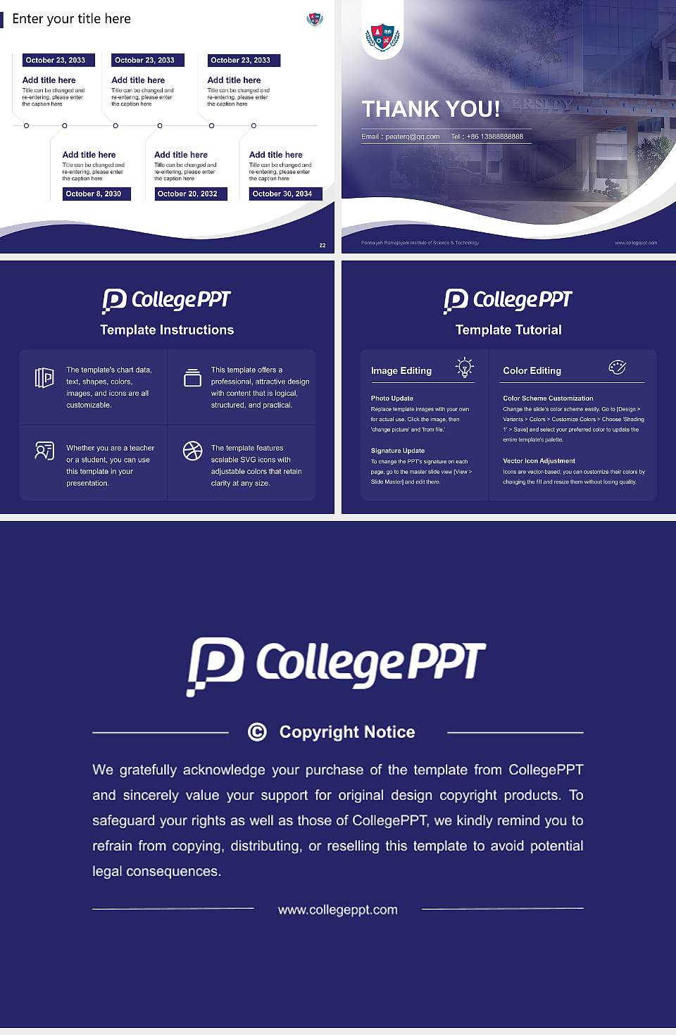 Ponnaiyah Ramajayam Institute of Science & Technology Lecture Sharing and Networking Event PPT Template4:3 ratio PPT effect preview image4