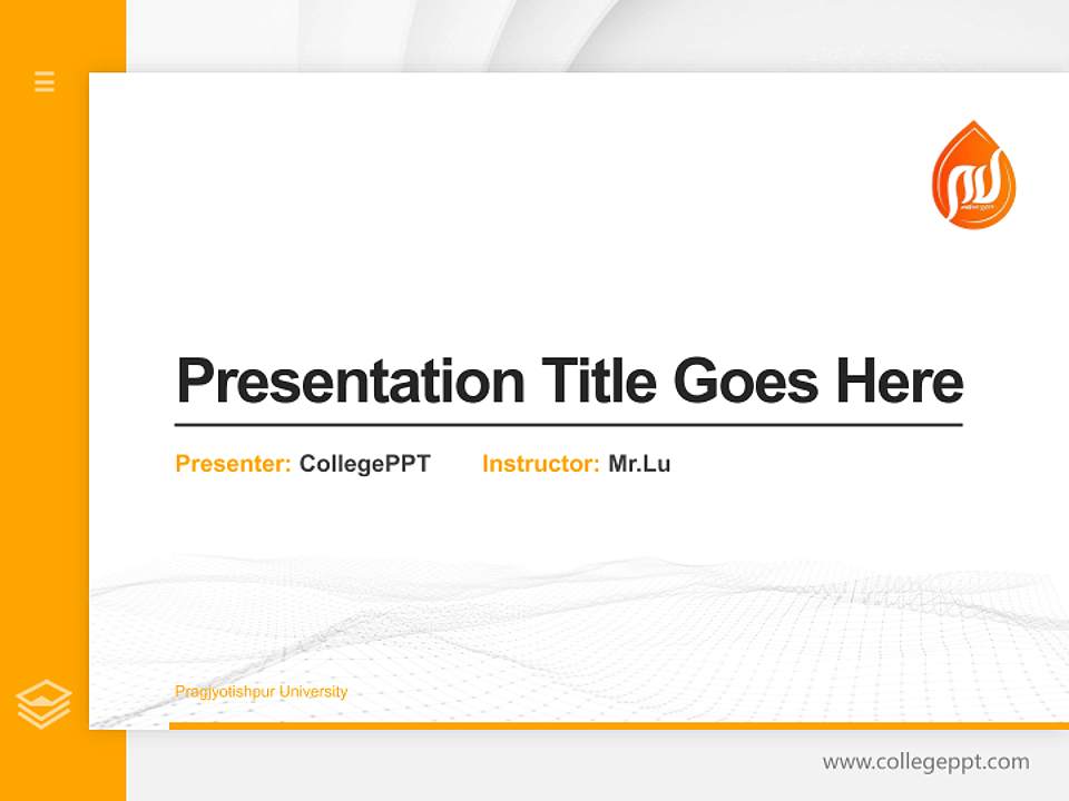 Pragjyotishpur University Thesis Proposal/Graduation Defense PPT Template4:3 ratio PPT effect preview image5