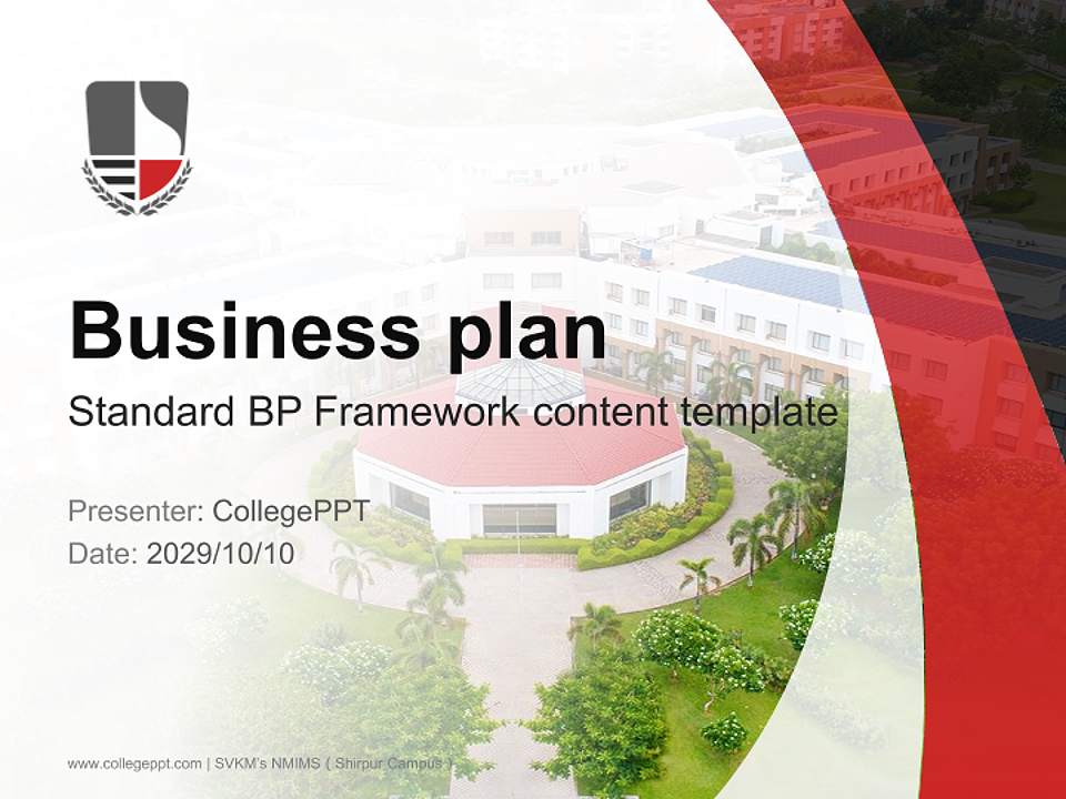 SVKM’s NMIMS（Shirpur Campus） Competition/Entrepreneurship Contest PPT Template4:3 ratio PPT effect preview image9