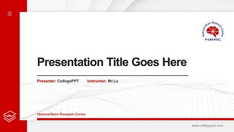 National Brain Research Centre Thesis Proposal/Graduation Defense PPT Template