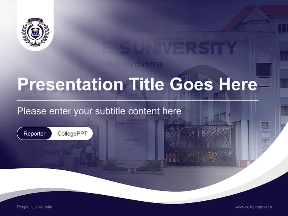 People ‘s University Lecture Sharing and Networking Event PPT Template4:3 ratio PPT effect preview image4