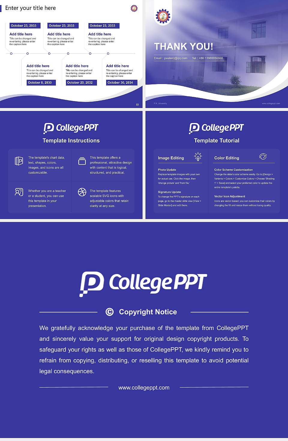P.K. University Lecture Sharing and Networking Event PPT Template4:3 ratio PPT effect preview image4