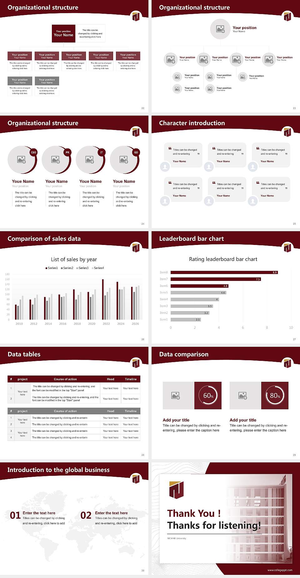 NICMAR University Academic Presentation/Research Findings Report PPT Template4:3 ratio PPT effect preview image4
