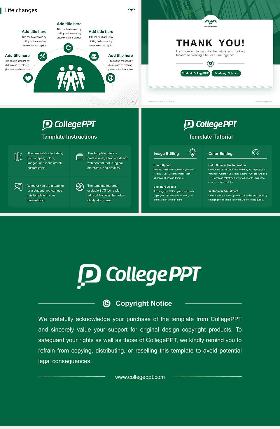 Navsari Agricultural University National Scholarship Defense PPT Template4:3 ratio PPT effect preview image4