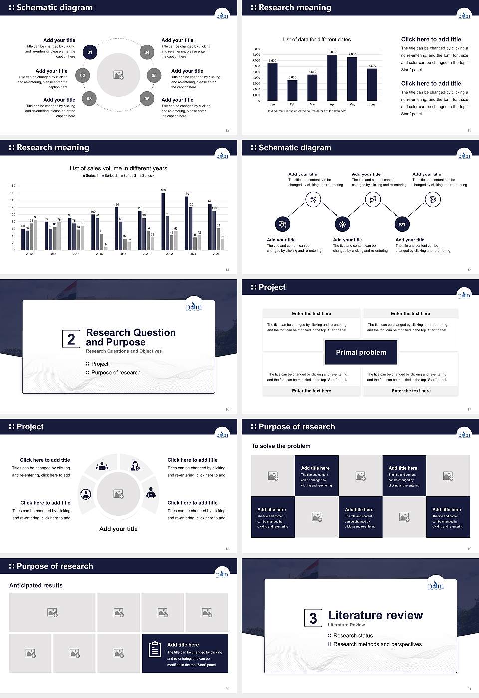 PDM University Graduation Thesis Defense PPT Template16:9 ratio PPT effect preview image3