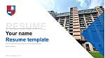Nirma University Resume Templat PPT