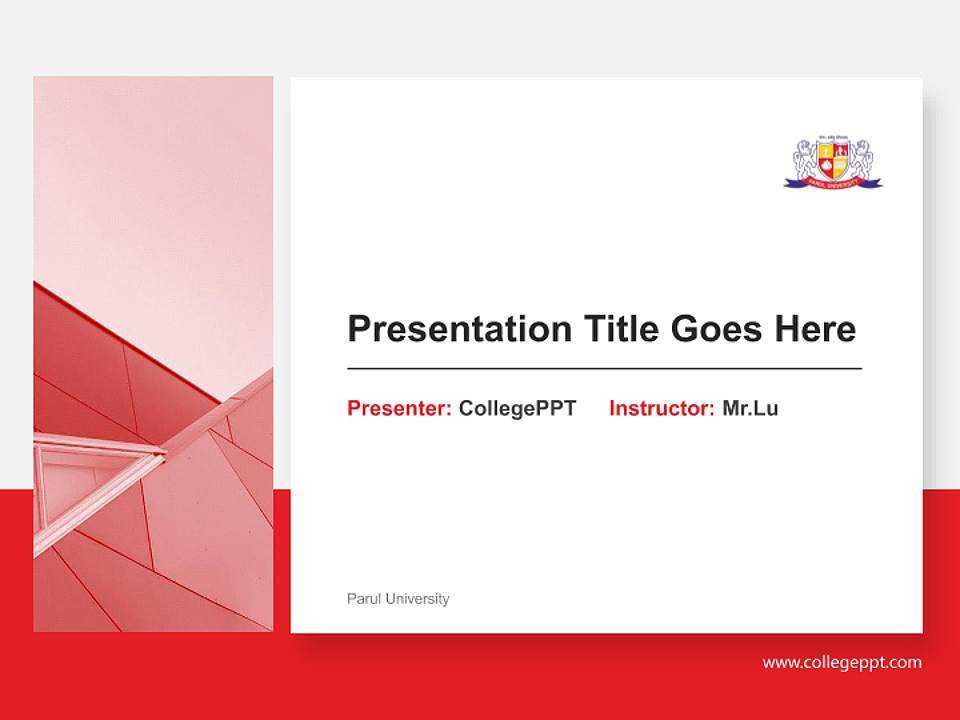 Parul University General PPT Template4:3 ratio PPT effect preview image6