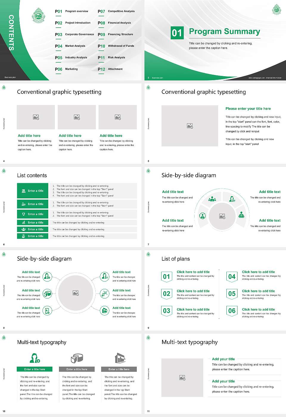 Odisha University of Agriculture and Technology Competition/Entrepreneurship Contest PPT Template16:9 ratio PPT effect preview image2