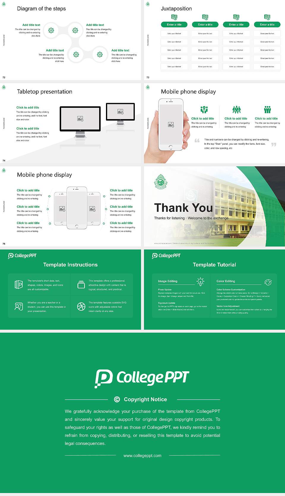 Odisha University of Agriculture and Technology Competition/Entrepreneurship Contest PPT Template16:9 ratio PPT effect preview image9