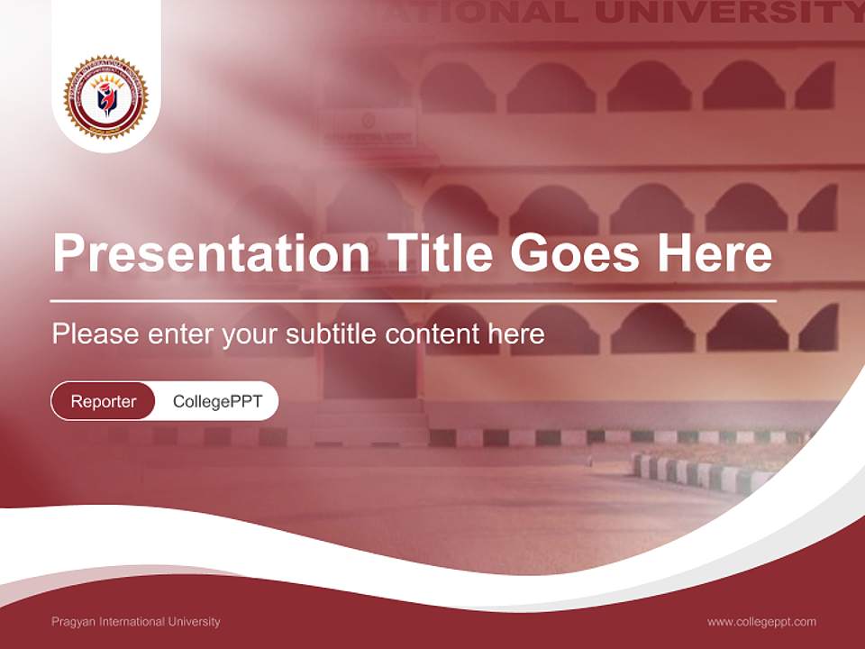 Pragyan International University Lecture Sharing and Networking Event PPT Template4:3 ratio PPT effect preview image4