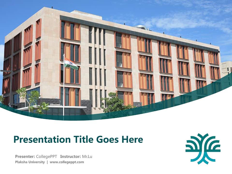 Plaksha University Course/Courseware Creation PPT Template4:3 ratio PPT effect preview image5
