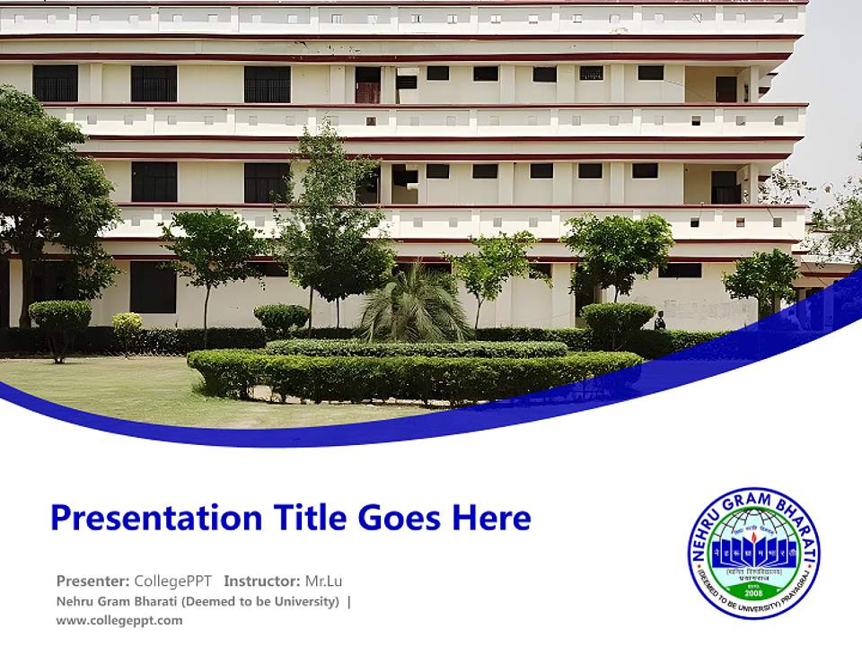 Nehru Gram Bharati (Deemed to be University) Course/Courseware Creation PPT Template4:3 ratio PPT effect preview image5