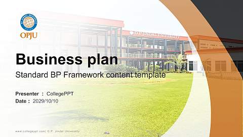 O.P. Jindal University Competition/Entrepreneurship Contest PPT Template