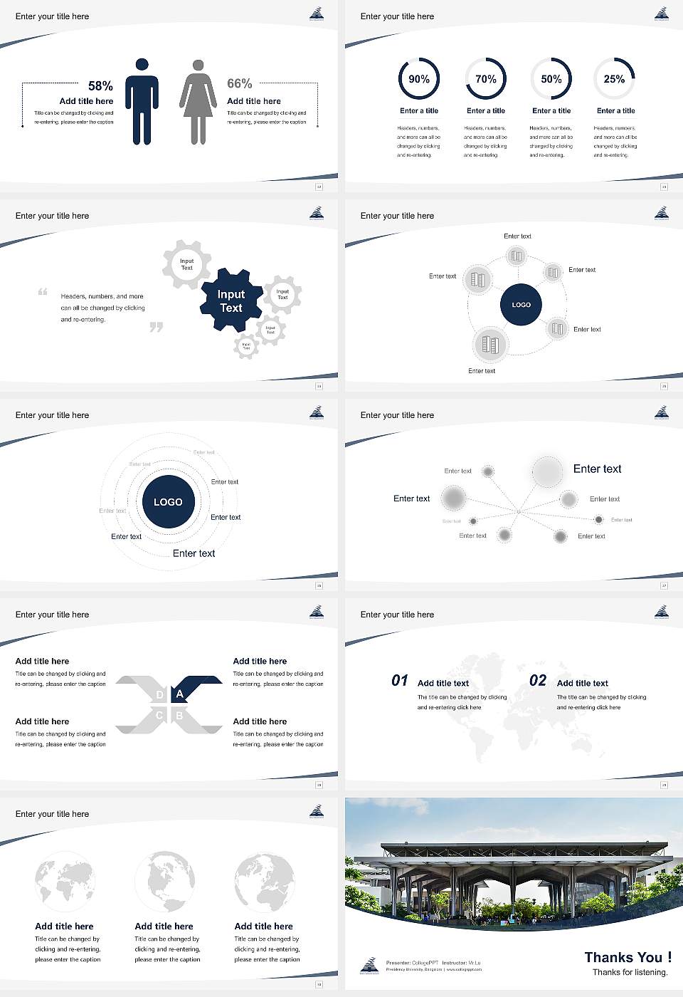 Presidency University, Bangalore Course/Courseware Creation PPT Template16:9 ratio PPT effect preview image4