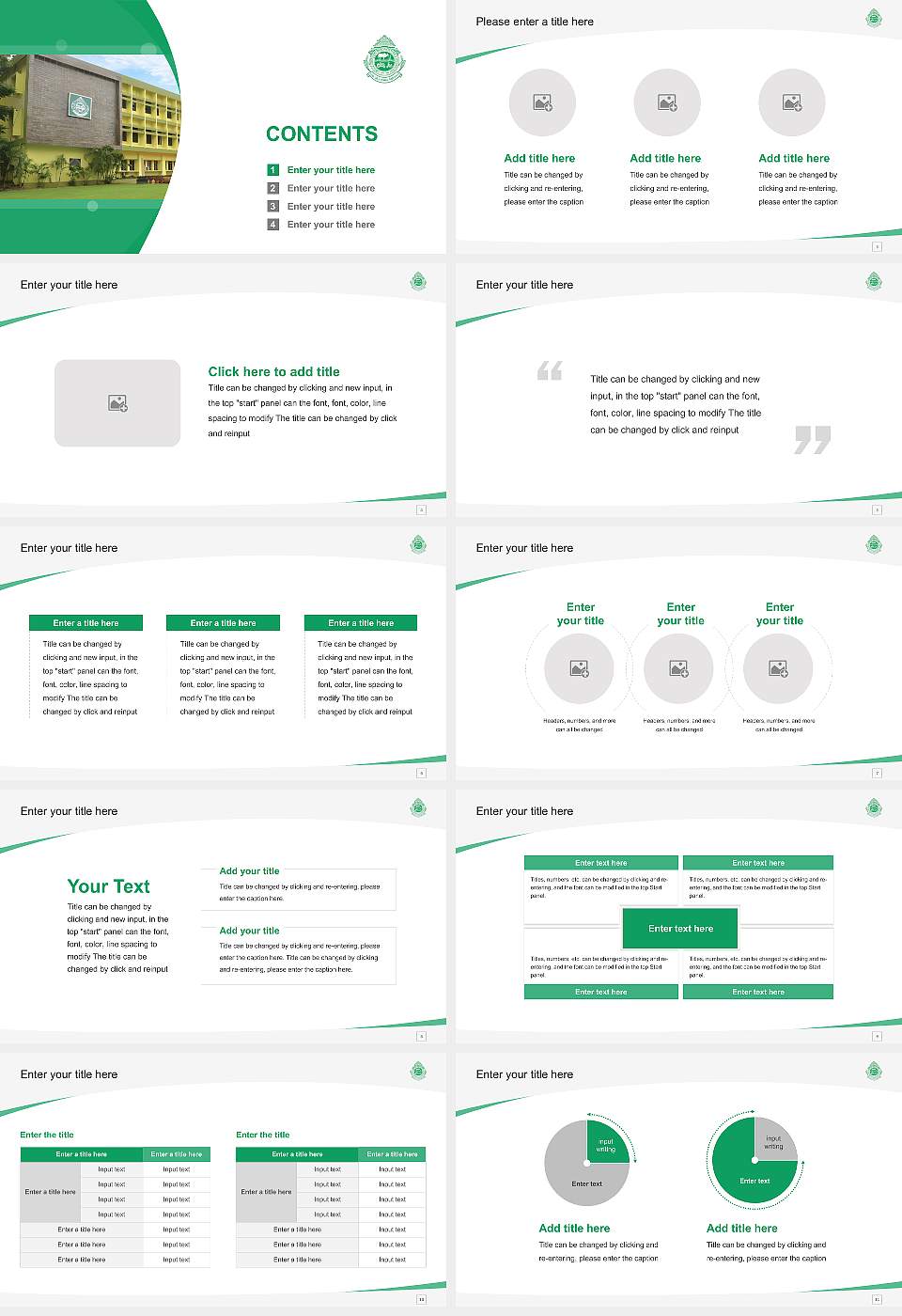Odisha University of Agriculture and Technology Course/Courseware Creation PPT Template16:9 ratio PPT effect preview image2