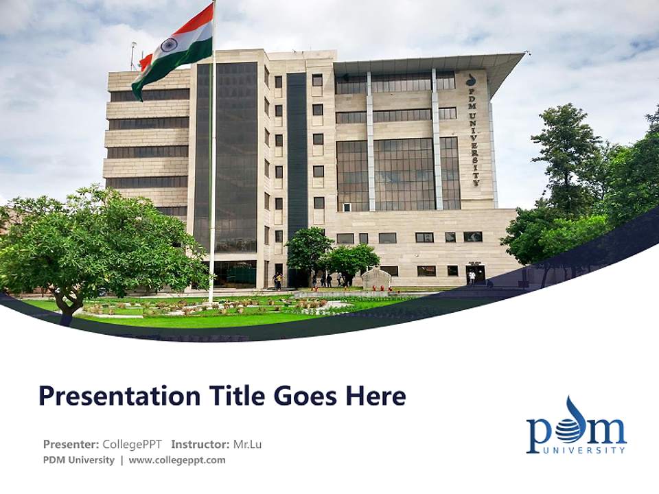 PDM University Course/Courseware Creation PPT Template4:3 ratio PPT effect preview image5