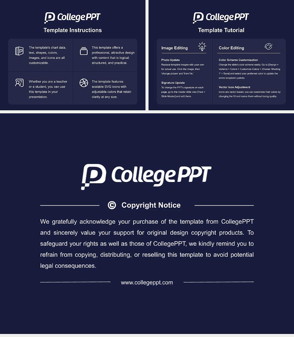 PDM University Course/Courseware Creation PPT Template4:3 ratio PPT effect preview image5