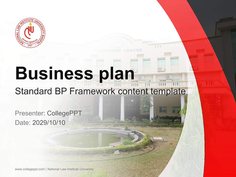 National Law Institute University Competition/Entrepreneurship Contest PPT Template4:3 ratio PPT effect preview image9