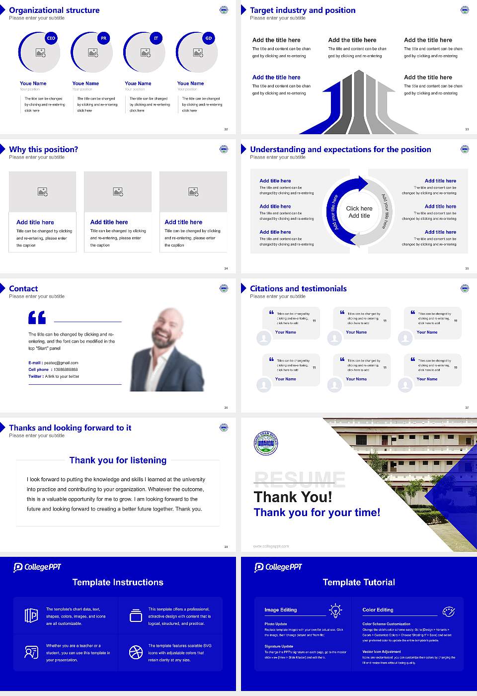Nehru Gram Bharati (Deemed to be University) Resume PPT Template16:9 ratio PPT effect preview image4