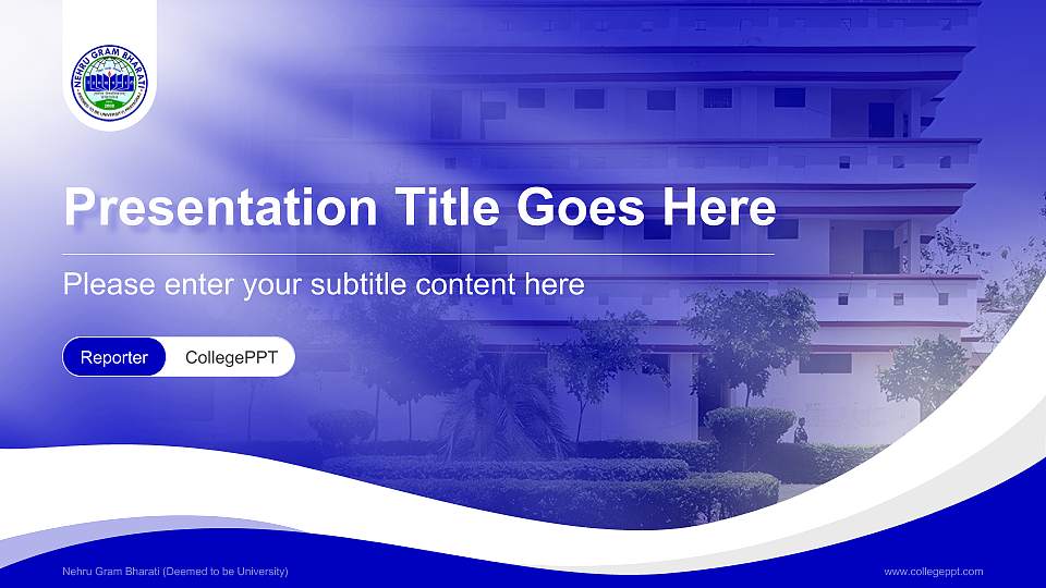 Nehru Gram Bharati (Deemed to be University) Lecture Sharing and Networking Event PPT Template16:9 ratio PPT effect preview image1