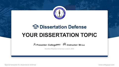 Nilamber-Pitamber University Graduation Thesis Defense PPT Template