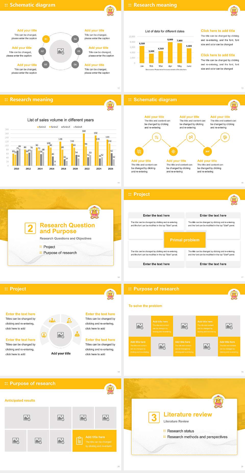 Potti Sreeramulu Telugu University Graduation Thesis Defense PPT Template4:3 ratio PPT effect preview image3