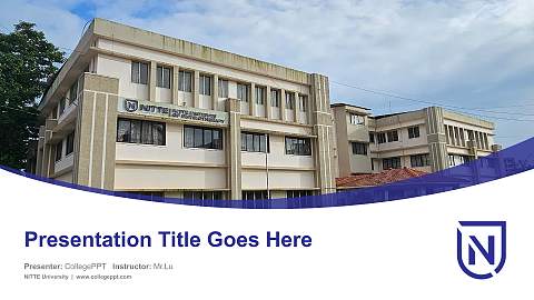 NITTE University Course/Courseware Creation PPT Template