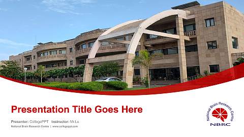 National Brain Research Centre Course/Courseware Creation PPT Template