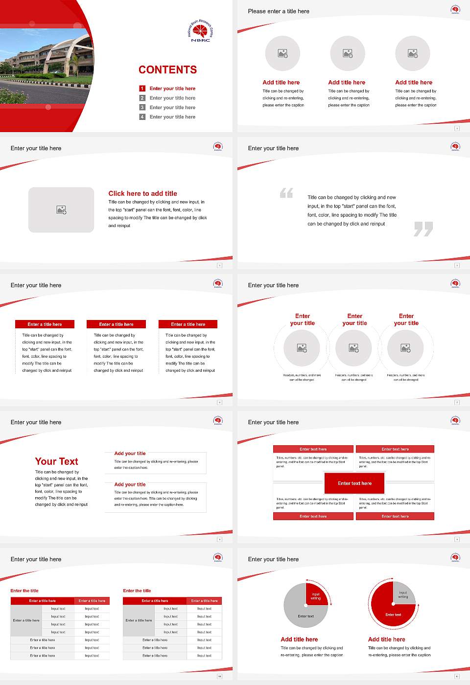 National Brain Research Centre Course/Courseware Creation PPT Template16:9 ratio PPT effect preview image2