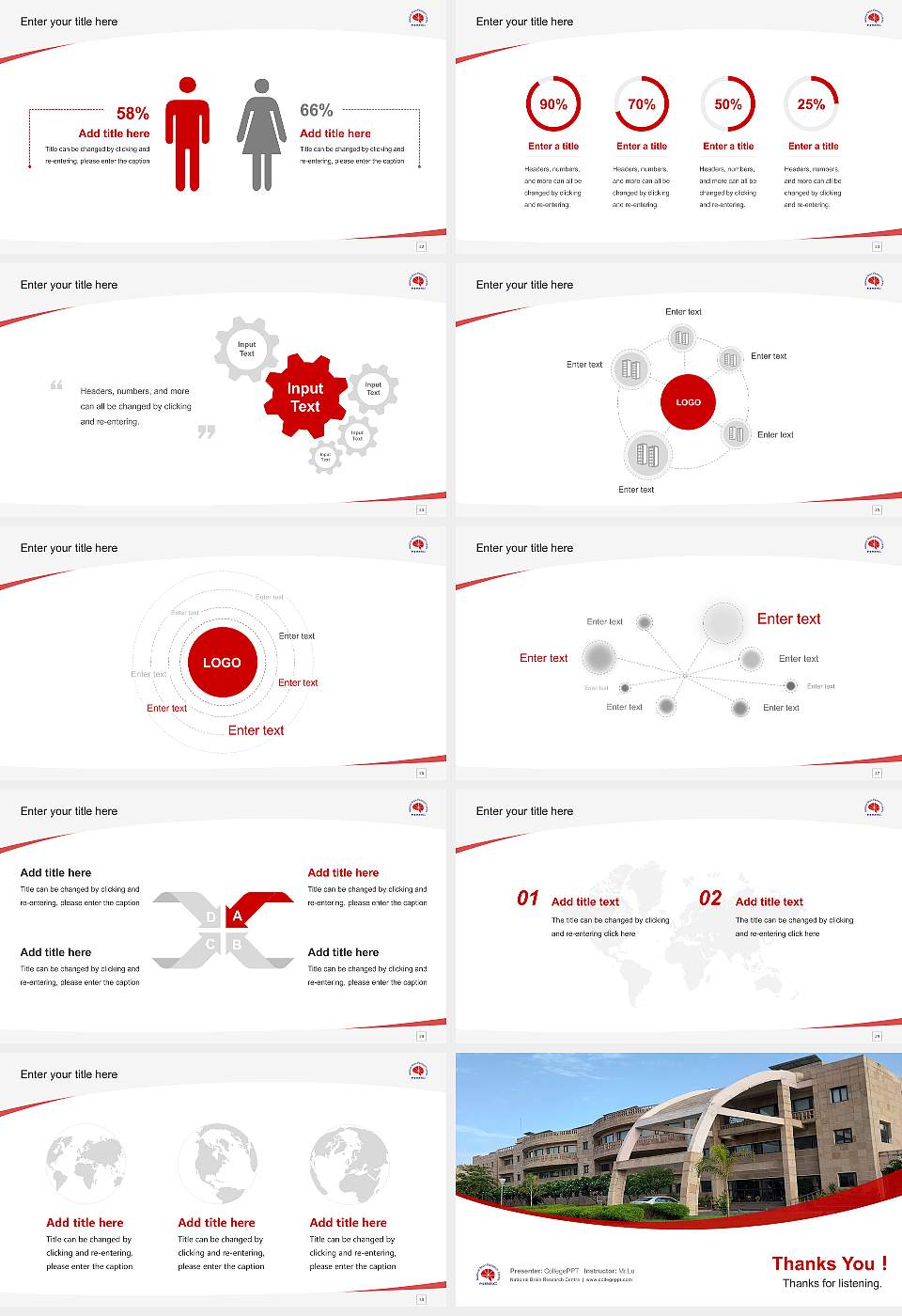 National Brain Research Centre Course/Courseware Creation PPT Template16:9 ratio PPT effect preview image4