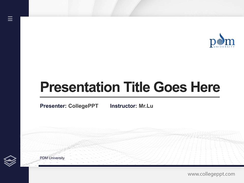 PDM University Thesis Proposal/Graduation Defense PPT Template4:3 ratio PPT effect preview image5