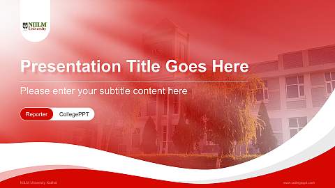 NIILM University Kaithal Lecture Sharing and Networking Event PPT Template