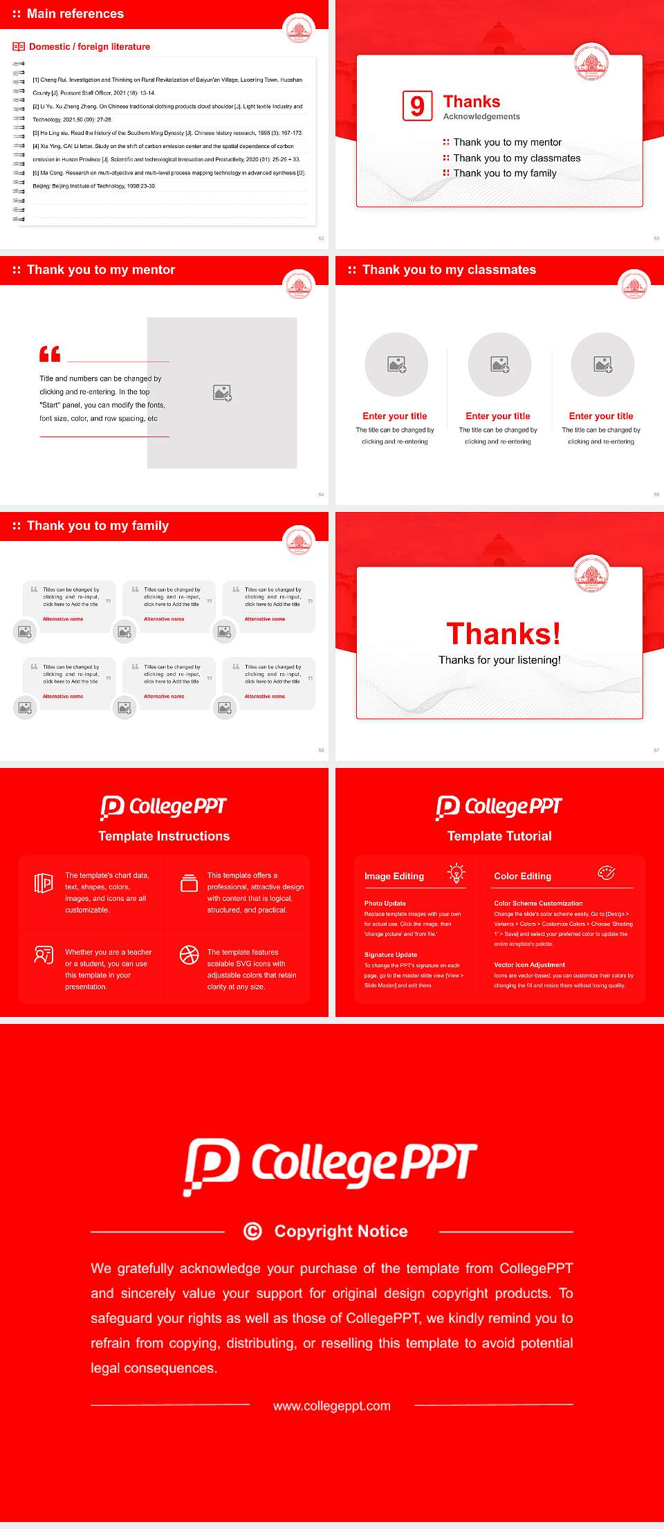 Nava Nalanda Mahavihara Graduation Thesis Defense PPT Template4:3 ratio PPT effect preview image7