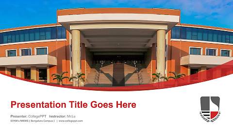 SVKM’s NMIMS（Bengaluru Campus） Course/Courseware Creation PPT Template