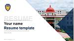 Oriental University Resume PPT Template