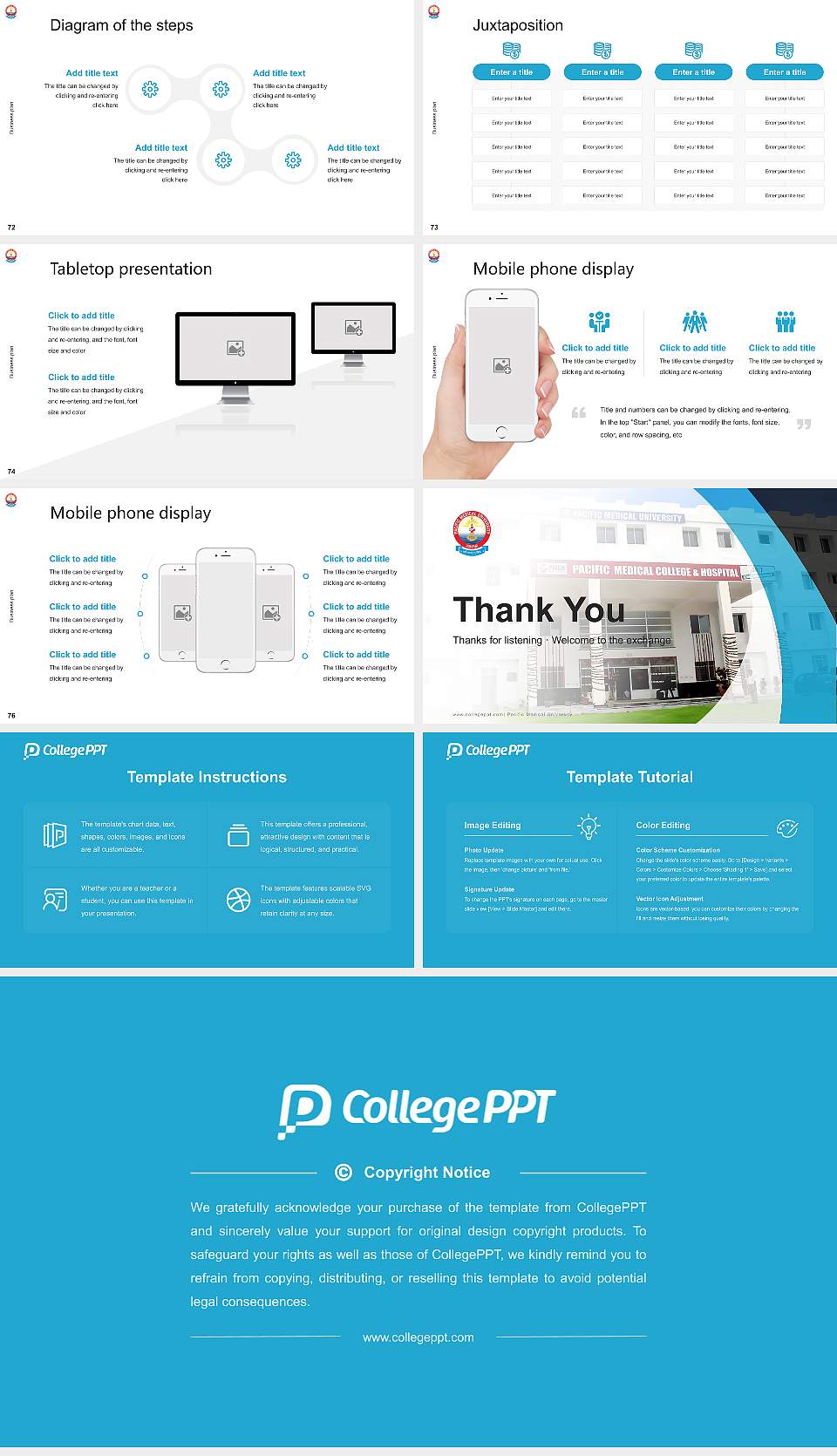 Pacific Medical University Competition/Entrepreneurship Contest PPT Template16:9 ratio PPT effect preview image9