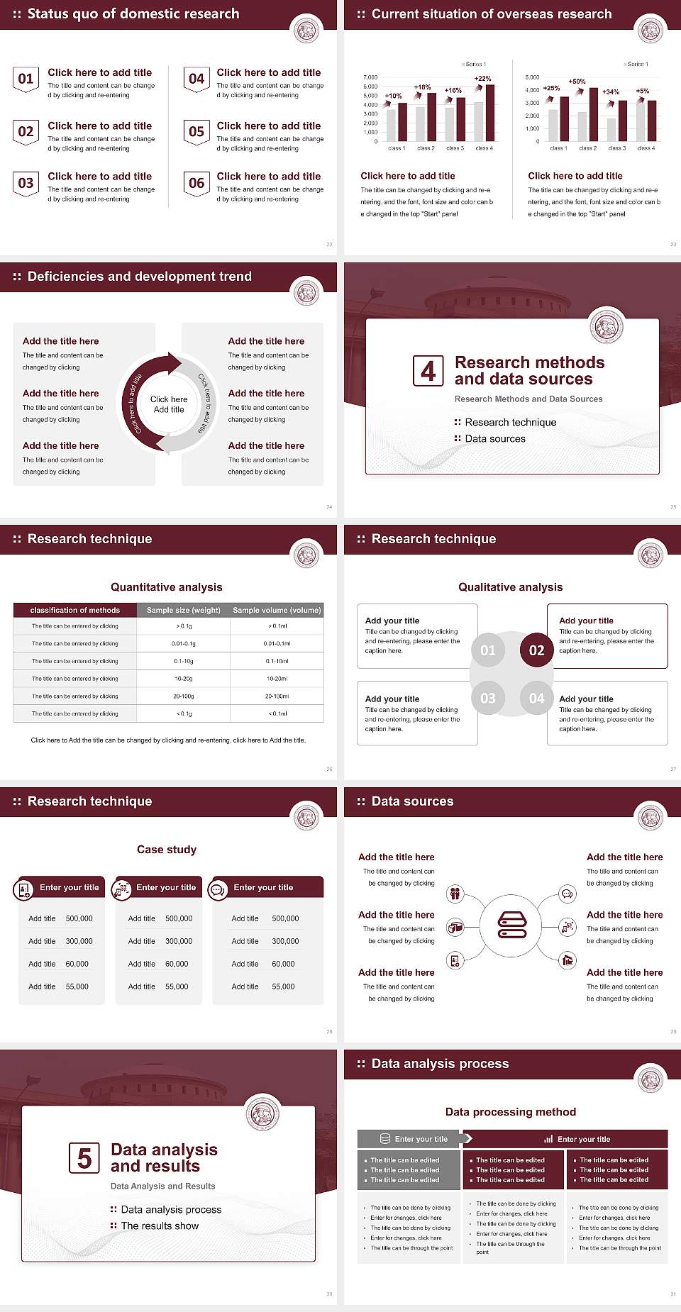 National Museum Institute of History of Art, Conservation and Museology Graduation Thesis Defense PPT Template4:3 ratio PPT effect preview image4