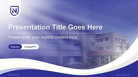 NITTE University Lecture Sharing and Networking Event PPT Template