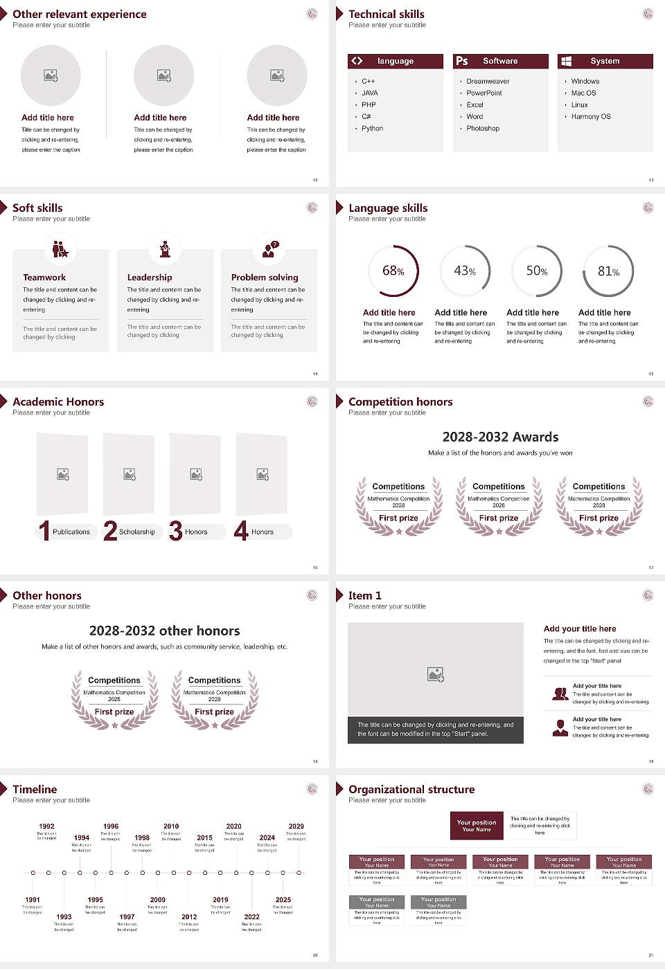 National Museum Institute of History of Art, Conservation and Museology Resume PPT Template16:9 ratio PPT effect preview image3
