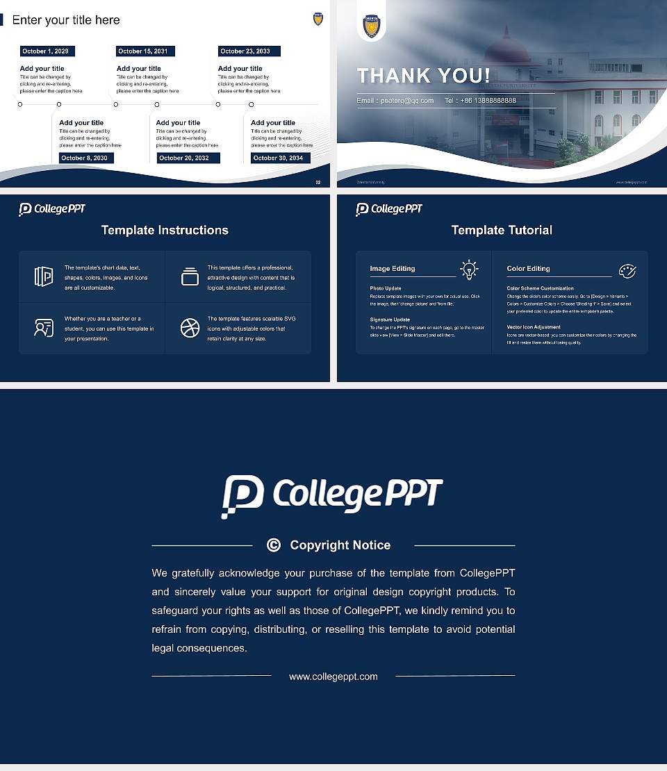 Oriental University Lecture Sharing and Networking Event PPT Template16:9 ratio PPT effect preview image4
