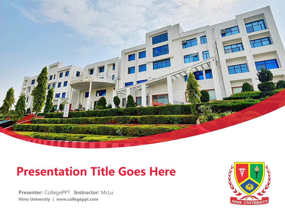 Nims University Course/Courseware Creation PPT Template4:3 ratio PPT effect preview image5