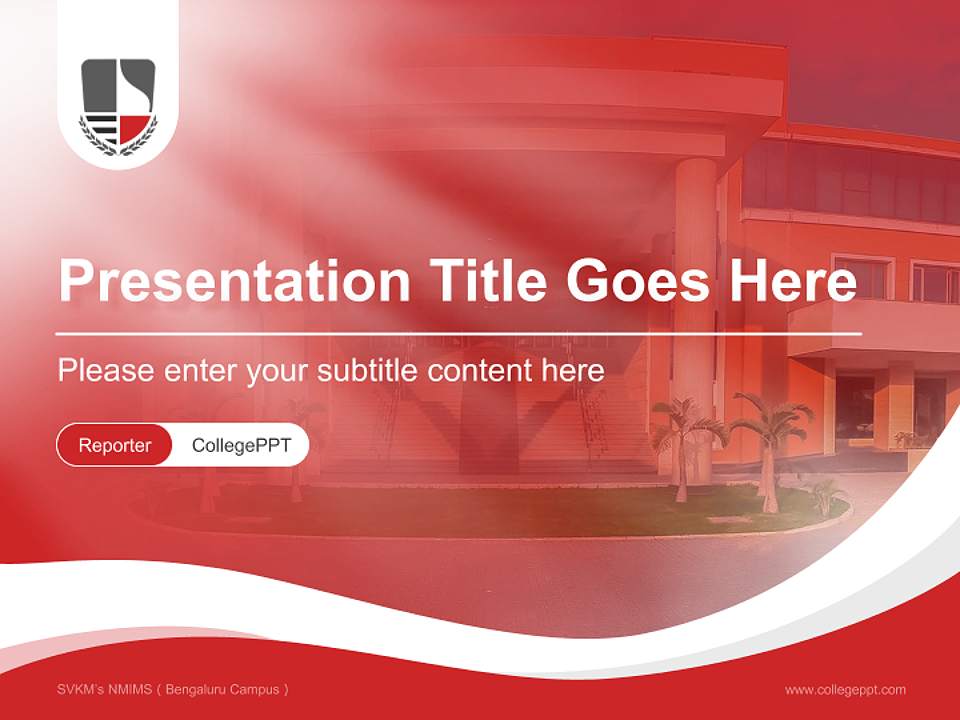 SVKM’s NMIMS（Bengaluru Campus） Lecture Sharing and Networking Event PPT Template4:3 ratio PPT effect preview image4