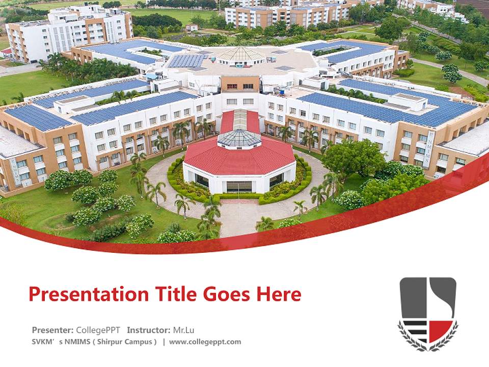 SVKM’s NMIMS（Shirpur Campus） Course/Courseware Creation PPT Template4:3 ratio PPT effect preview image5