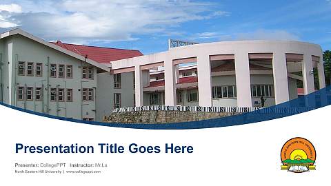 North Eastern Hill University Course/Courseware Creation PPT Template